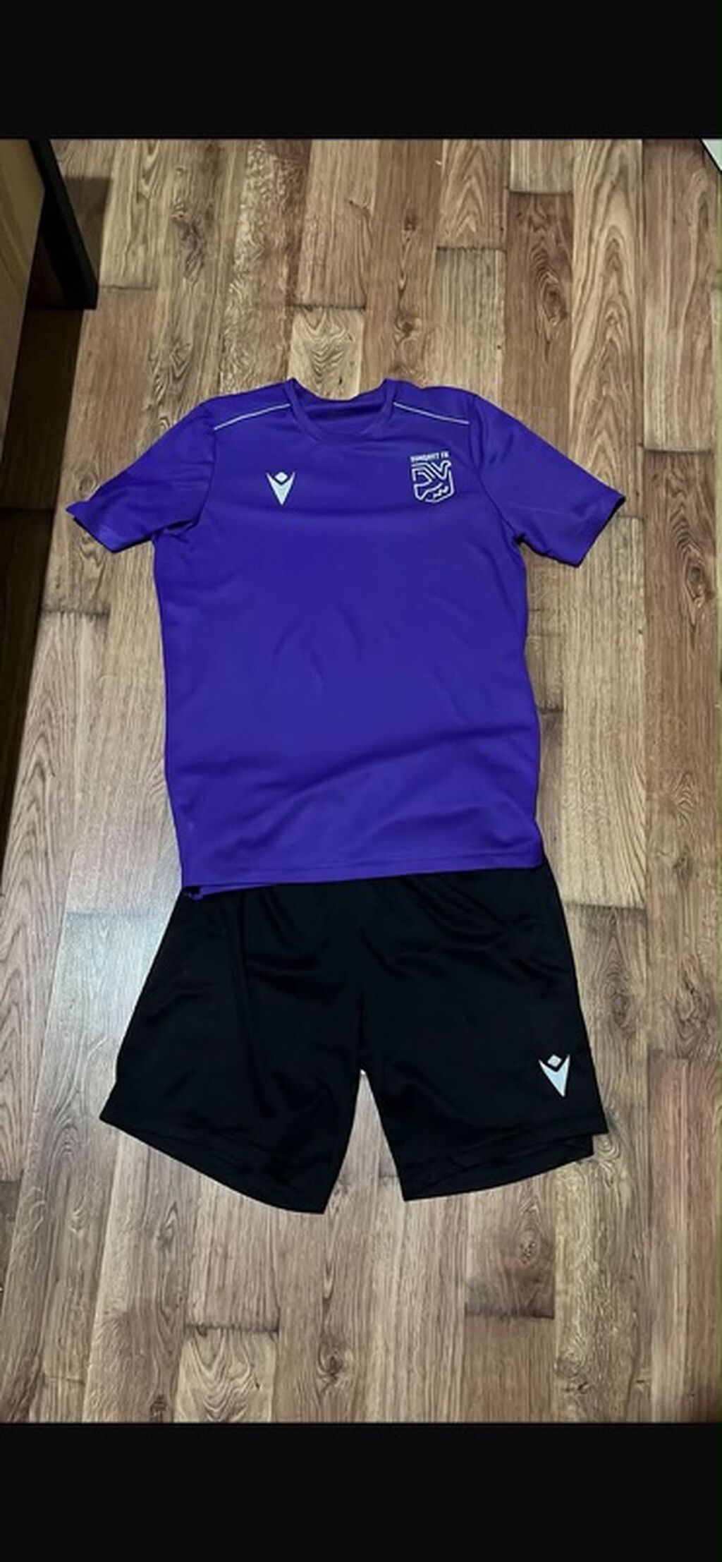Macron brendli Banbury United FC dəst geyimləri - Ağ polo köynək — İdman geyimi, Sumqayıt (5)