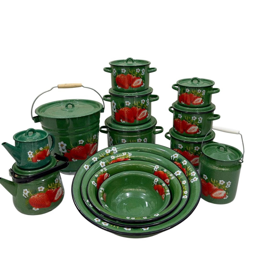 Qab-qacaq dəsti pure_23, mina, yaşıl, 14 parça — Mallar, Bakı