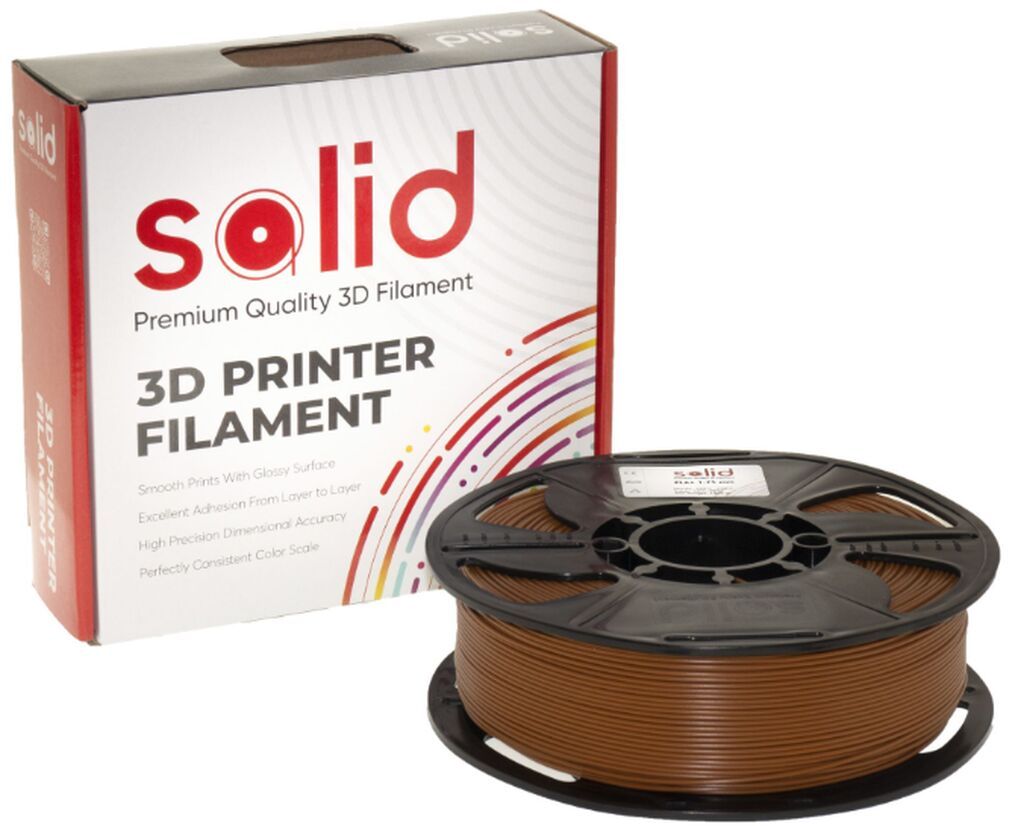 Solid Filament PLA Plus Qəhvəyi — 1.75 mm, 1 kq Türkiyədə istehsal — İstehlak malları və aksesuarlar, Bakı (3)