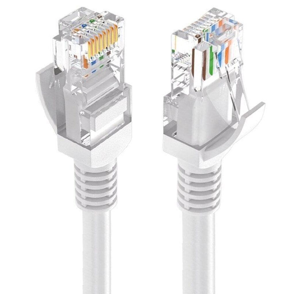 CAT5 Ethernet Kabeli – 2 metr, boz Kompüter, router, modem, TV-box — Şəbəkə və server avadanlığı, Bakı