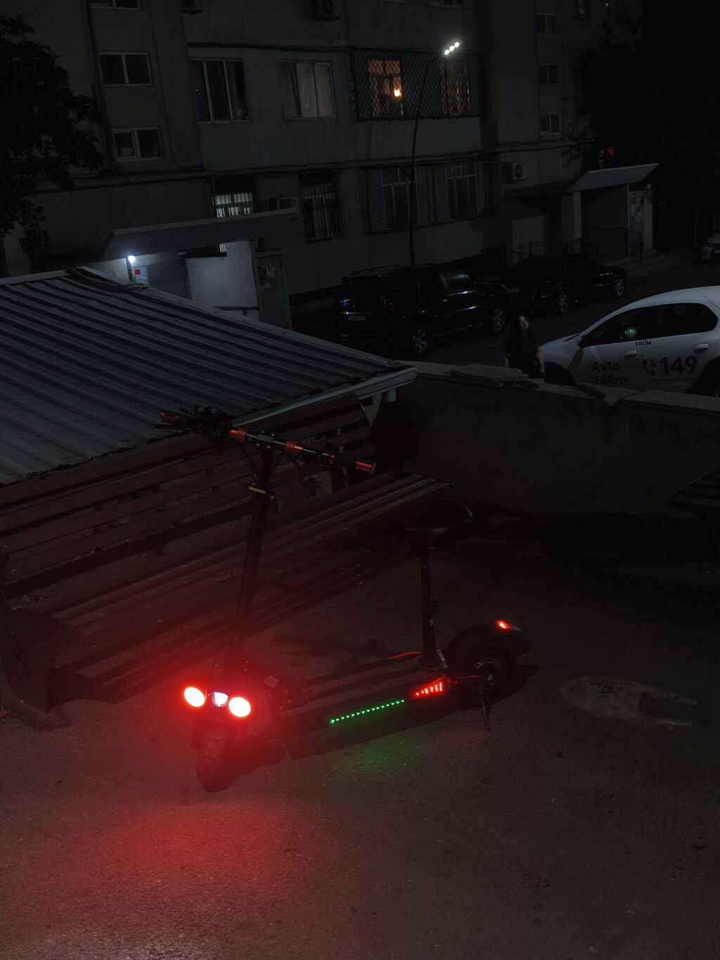 Elektrikli skuter – oturacaqlı, güclü işıqlandırmalı şəhər modeli — Skuterlər, Bakı (5)
