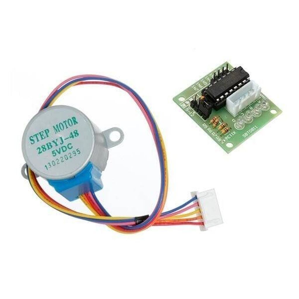 28 BYJ-48 Reduktorlu Step Motor + ULN2003A Step Motor Sürücü Kartı — Mühərriklər, Bakı (4)