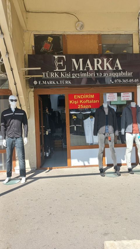 E Marka – Türk kişi geyimləri və ayaqqabılar Məhsul çeşidləri: - Kişi — Xırdalan
