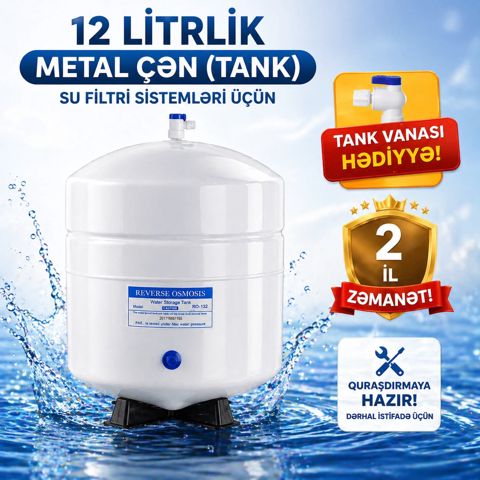 Su filtri üçün 12 l metal çən — Bakı