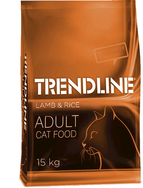 Quru yem Trendline Adult Сat, quzu və düyü dadı ilə, 15 kq — Bakı