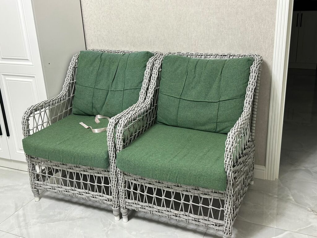 Bağ/tərəz verandası üçün rattan dəst Komplekt: - 1 ədəd üçnəfərlik — Mobilya dəstləri, Fatmayı (3)