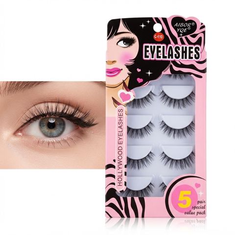 Süni kirpik 42846135, Hollywood 110N, qara, 11 mm, 5 cüt — Bakı