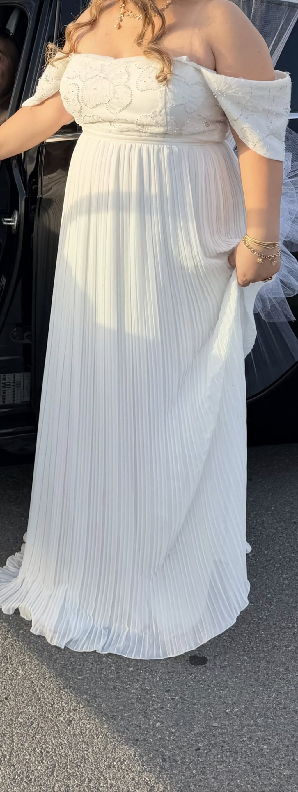Don, gecə geyimi - Model: off-shoulder (çiyindən açıq), maxi uzunluq — Toy paltarı, Bakı