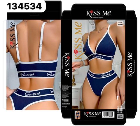 Büsthalter və tuman dəsti, göy, poliester, ölçü One size — Bakı