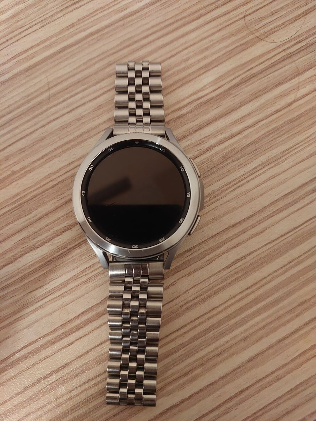 Samsung Galaxy Watch (dairəvi model) – paslanmayan poladdan metal — Ağıllı saatlar, Mingəçevir (2)