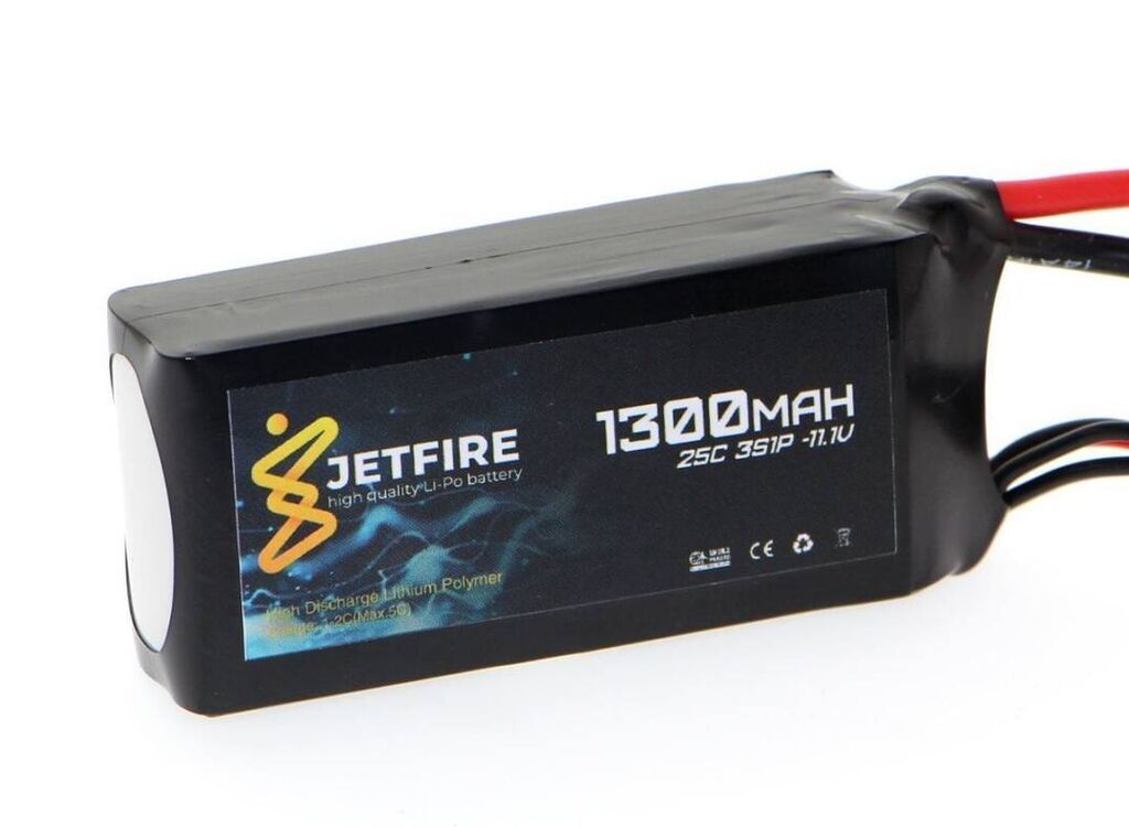JetFire 11.1V 1300mAh 25C Li-Po 3S Batareya Yüngül, yüksək cərəyan — Smartfon ehtiyat hissələri, Bakı