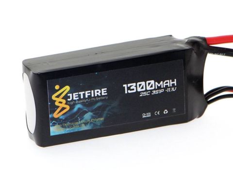 JetFire 11.1V 1300mAh 25C Li-Po 3S Batareya Yüngül, yüksək cərəyan — Bakı