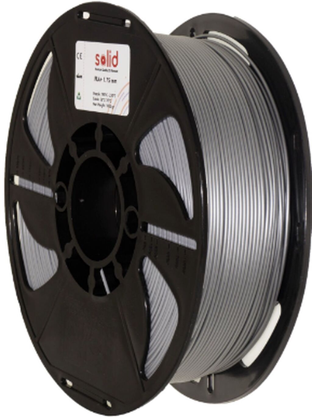 Solid Filament PLA Plus Gümüş Boz – 1 kq (1.75 mm) 3D basqılarınızda — İstehlak malları və aksesuarlar, Bakı (4)