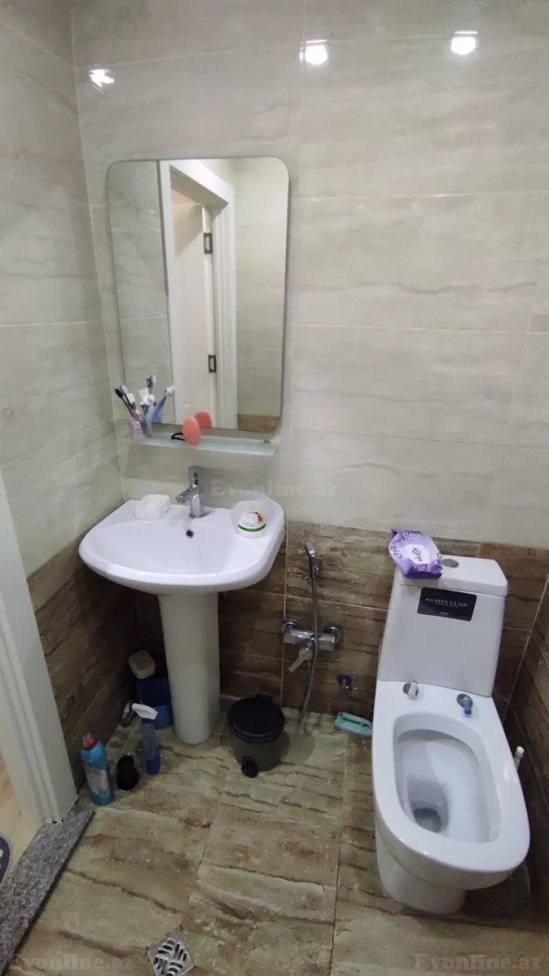 Satılır 3 otaqlı Mənzil Yeni tikili 65 m² Bakı, Yasamal r., İnşaatçılar m., Yeni Yasamal — Mənzil, Bakı (8)