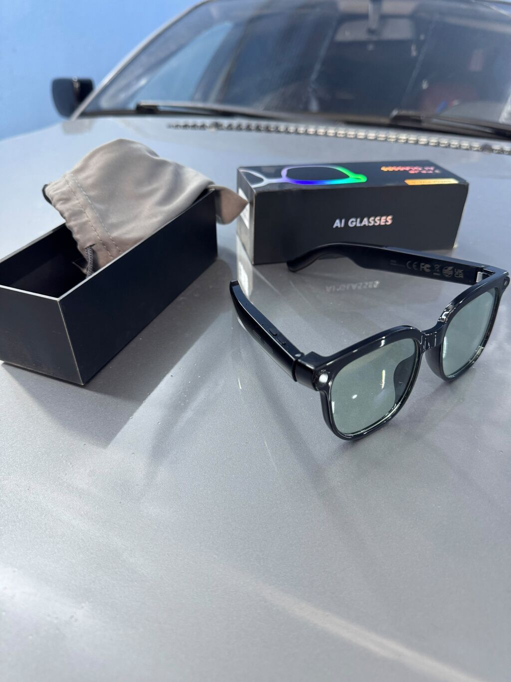 AI Glasses – ağıllı eynək Xüsusiyyətlər: - Daxili kamera: çərçivənin — Eynəklər və aksesuarları, Masazır