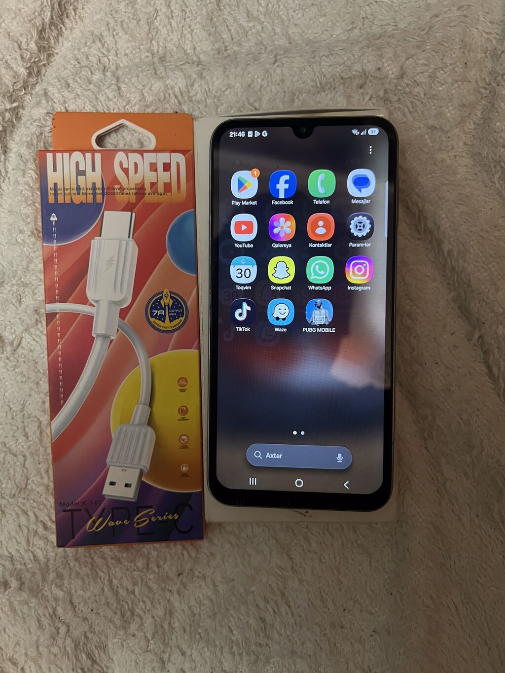 Samsung Galaxy A24 4G, 128 GB, rəng - Ağ, Sensor, Face ID — Samsung, Bakı (5)