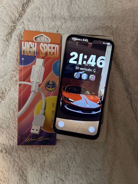 Samsung Galaxy A24 4G, 128 GB, rəng - Ağ, Sensor, Face ID — Bakı