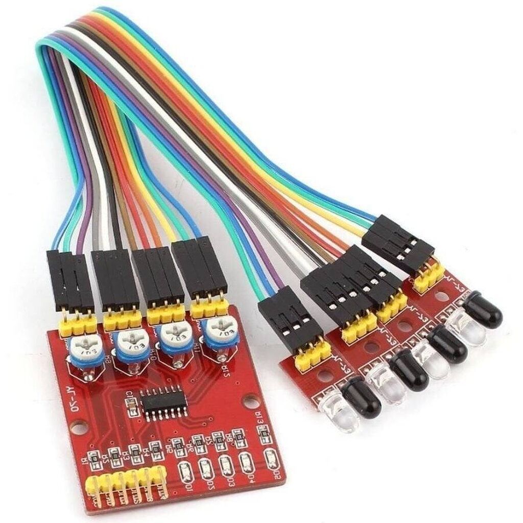 4’lü Xətt İzləyən Sensor Dəsti – 4 Way Tracking Module Xülasə: - 4 — Avtomobil elektrikası, Bakı (2)