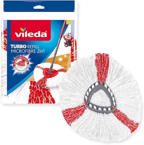 Lif süpürgə üçün əski-taxma Vileda EasyWring & Clean Turbo, mikrofibra, ağ — Bakı