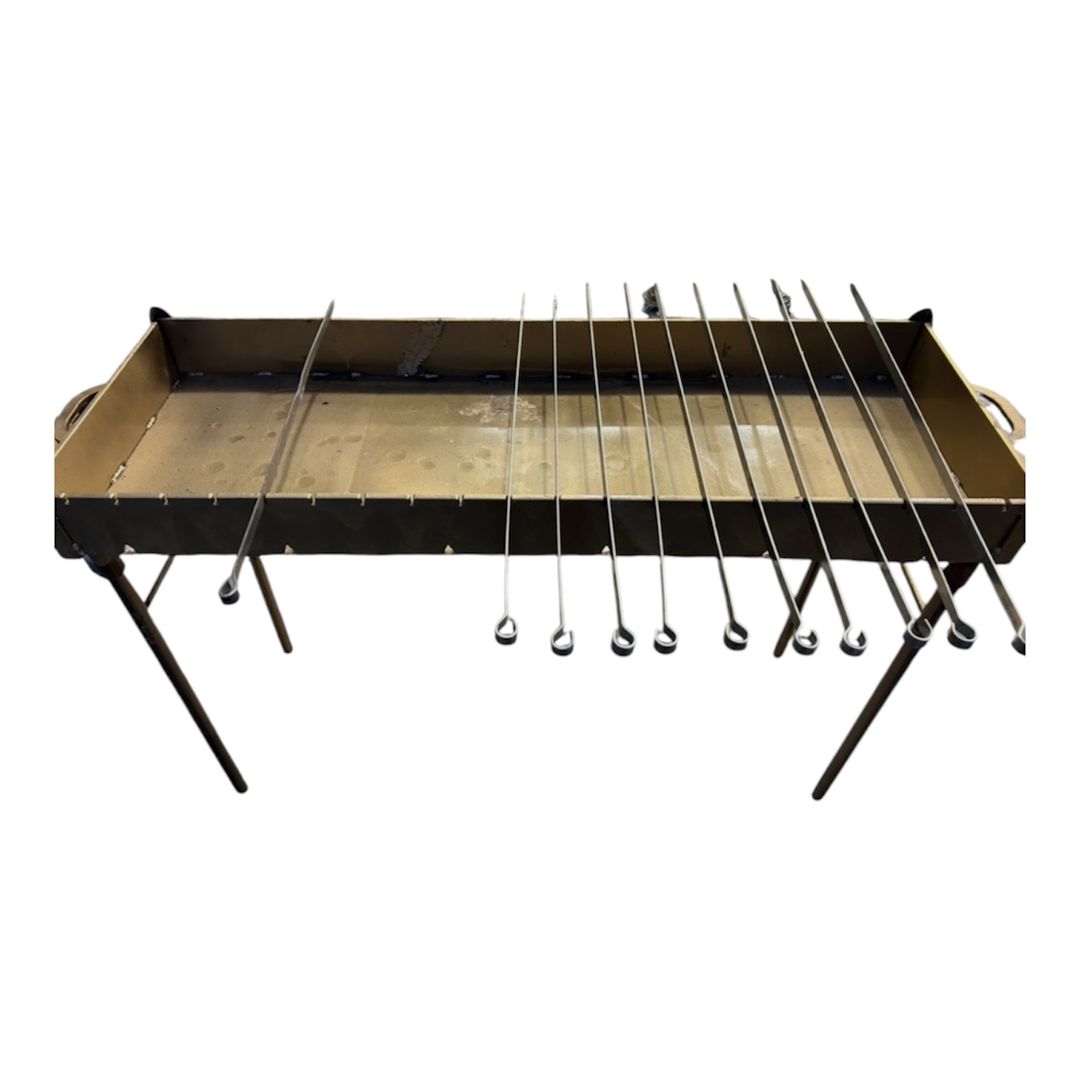 Manqal, qızılı, dəmir, 41x100x81 sm — Mallar, Bakı (2)