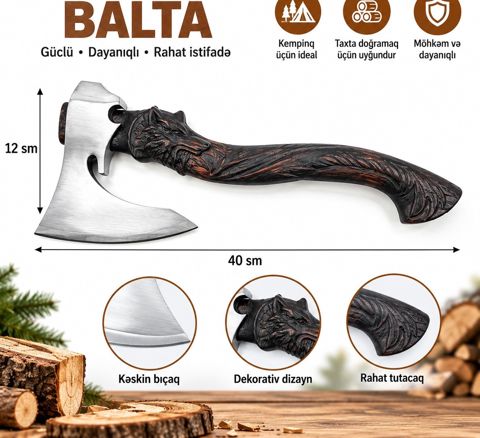 Balta, Paslanmayan polad, 40 sm — Bakı