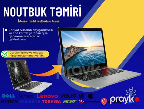 Noutbuk təmiri — BestPart`s Technology