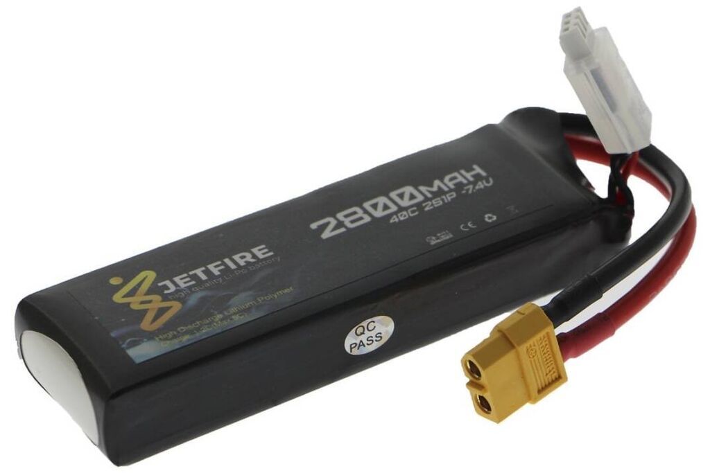 JetFire 7.4V 2800mAh 40C Li‑Po 2S Batareya Yüksək cərəyan tələb edən — Smartfon ehtiyat hissələri, Bakı (3)