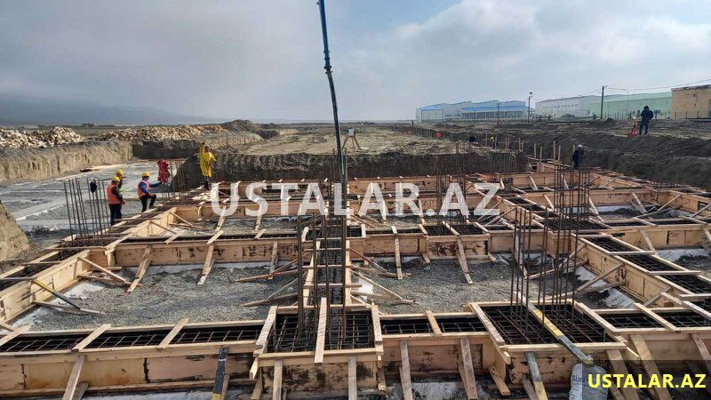 Beton, manalit işləri — Tikinti xidmətləri, Bakı (4)