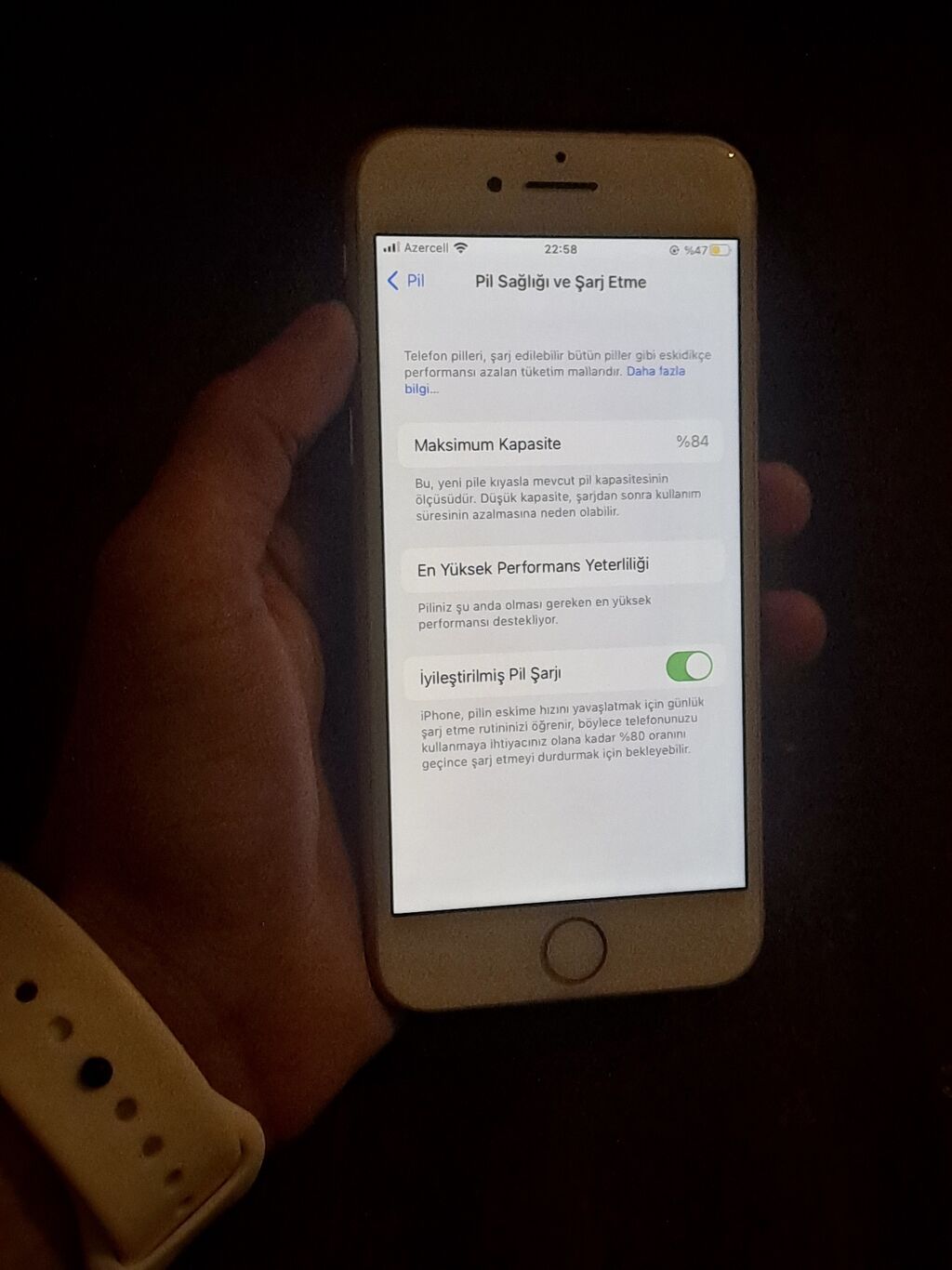 IPhone 8, 64 GB, Matte Gold, Barmaq izi — Apple iPhone, Bakı (8)