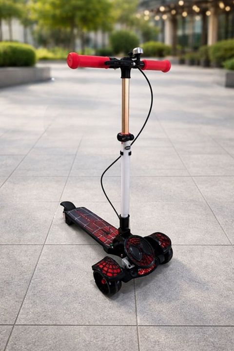 Uşaq skuter Spiderman 952905_RB, qırmızı — Bakı
