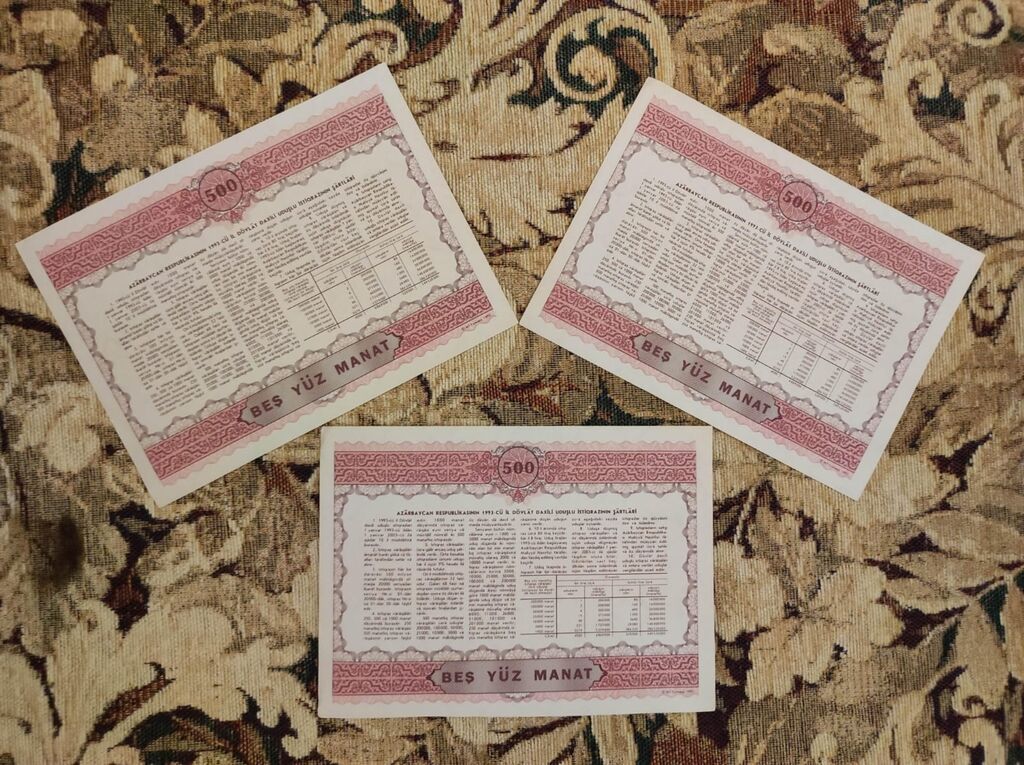 500 Manat, 1993 il, Vəziyyəti: Əla — Sikkələr, Bakı (2)