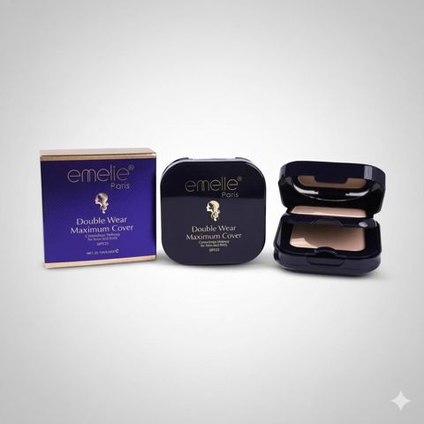 Kompakt kirşan Emelie Paris Double Wear Maximum Cover SPF25 20 q — Bakı