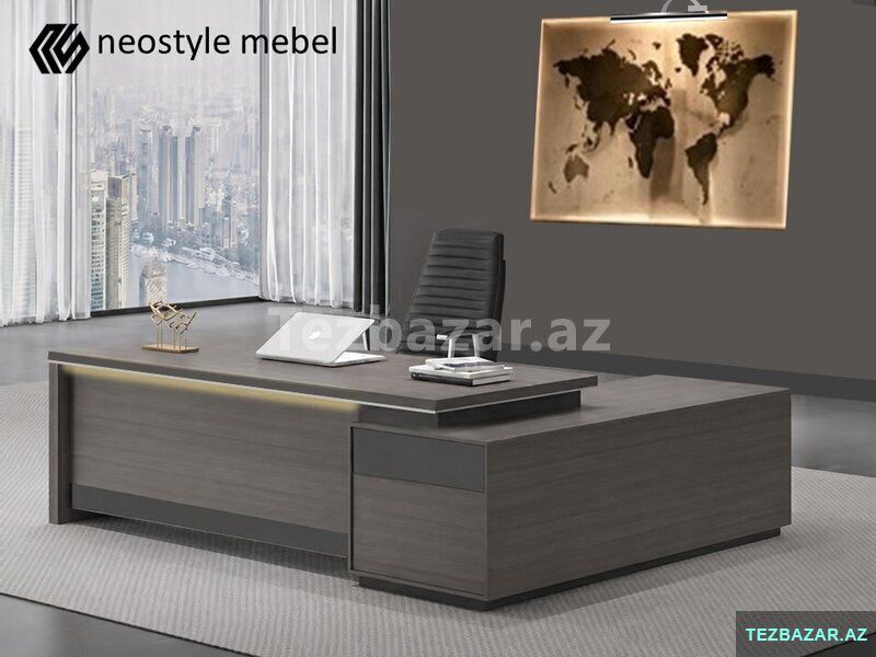 Ofis masası — Ofis mebeli, Bakı (3)