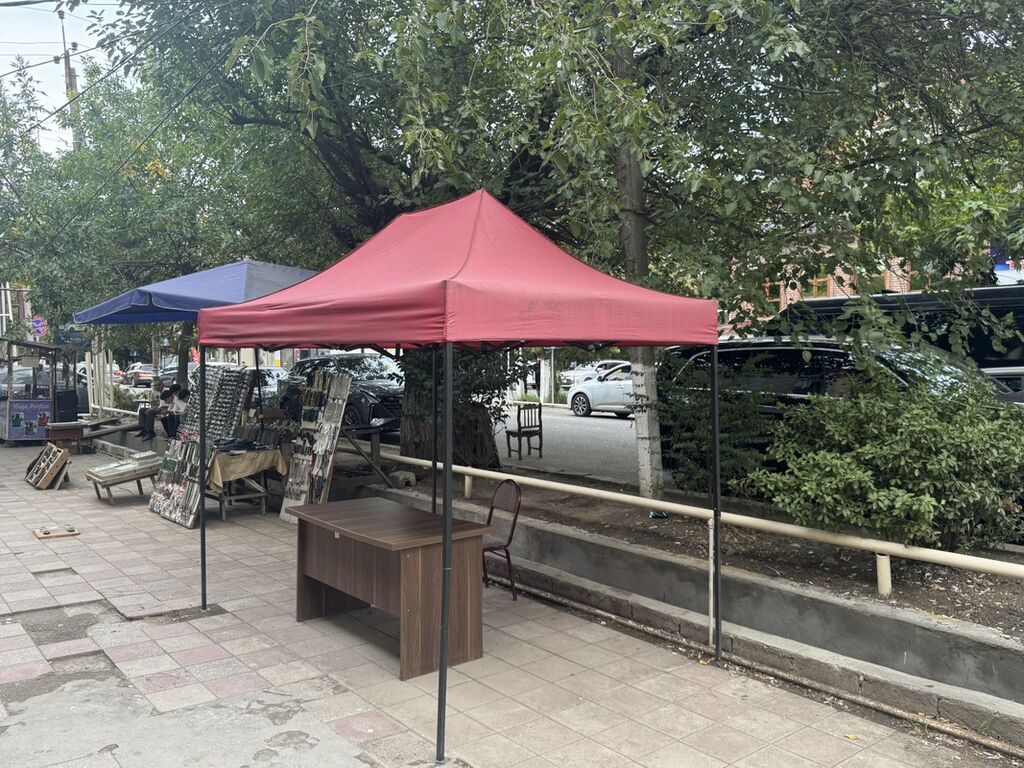 Qatlanan yarmarka çadırı – qırmızı tent - Tip: Portativ “pop-up” — Çadırlar, Lənkəran (4)
