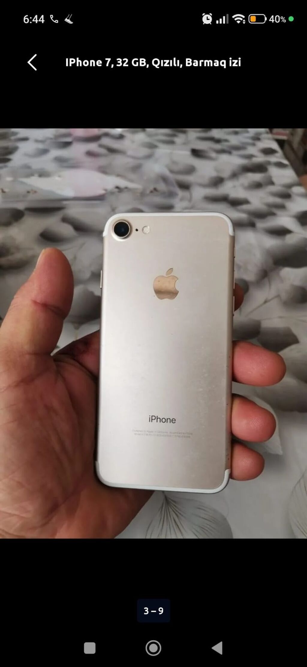 IPhone 7, 32 GB, Qızılı, Barmaq izi — Apple iPhone, Bakı (4)