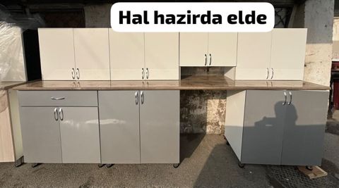 Mətbəx mebeli dəsti – hazırda əldə - Ölçü: 303 sm - Üst və alt dolab — Bakı