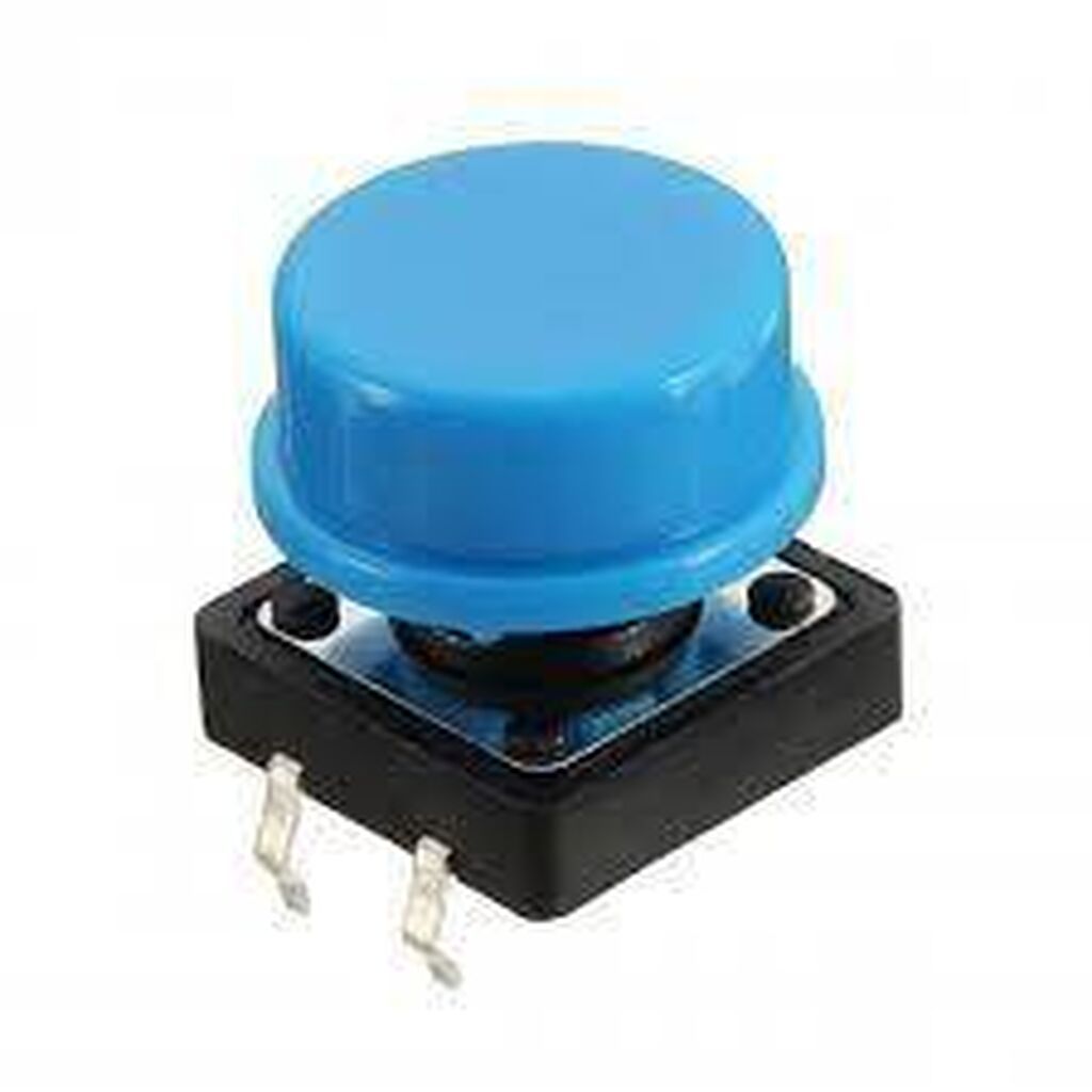 Qapaqlı Push Button 12x12mm, 4 pinli (7.3mm hündürlüklü qapaq) - Növ — Salon detalları, Bakı