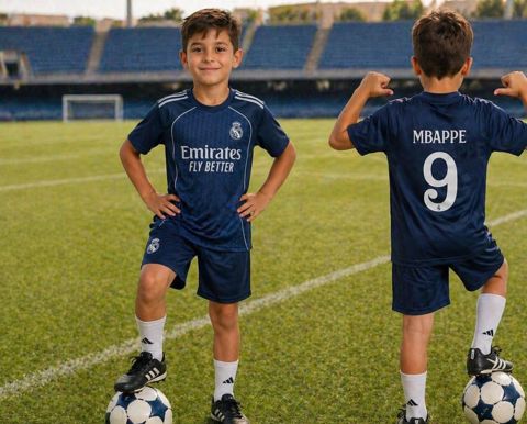 Oğlanlar üçün futbol dəsti eu006 VC_2415515, neylon, 6 yaş, tünd göy — Bakı