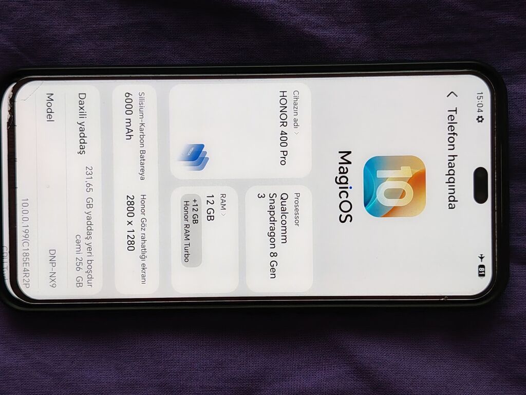 Honor 400 Pro, 256 GB, rəng - Gümüşü — Honor, Bakı (4)