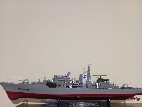 HT-2879 “Smasher” hərbi gəmi maketi - Miqyaslı detallı döyüş gəmisi — Digah