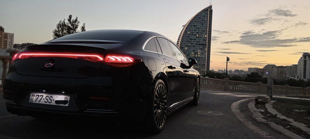 Mercedes EQE 350, 96 kWh, 2022 il, 72 000 km — Avtomobillər, Bakı (8)