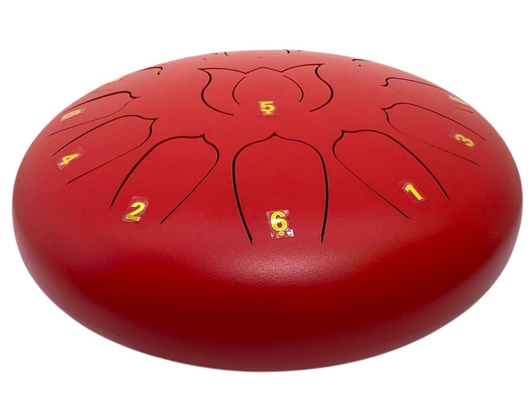 Uşaqlar üçün nağara Rain Drum M6717, metal, taxta çubuqlar və çanta ilə, qırmızı, 32 sm — Mallar, Bakı (3)