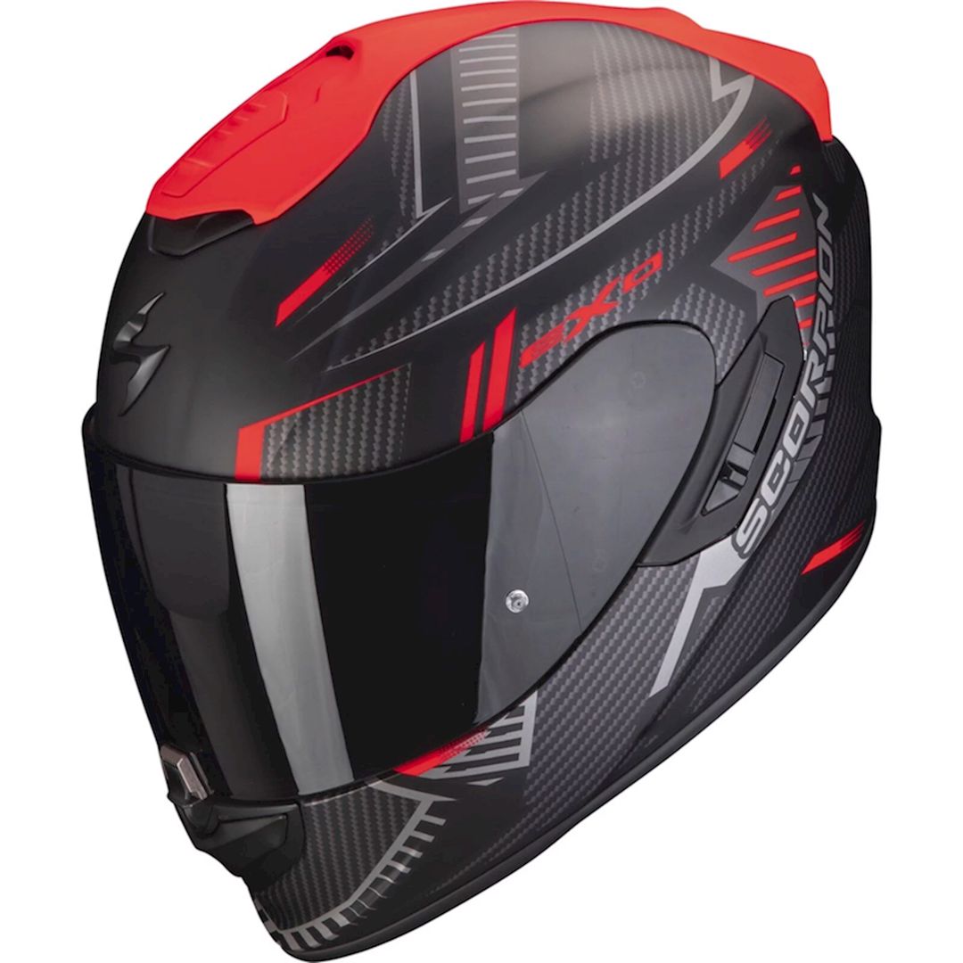 Motosiklet dəbilqəsi Scorpion EXO-1400 Evo Air Shell Matt Black-Red L — Mallar, Bakı