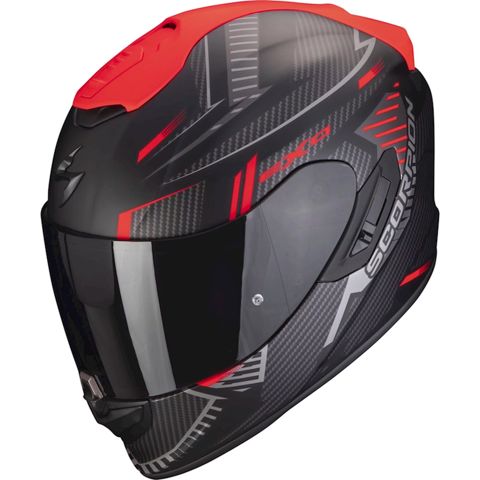 Motosiklet dəbilqəsi Scorpion EXO-1400 Evo Air Shell Matt Black-Red L — Bakı