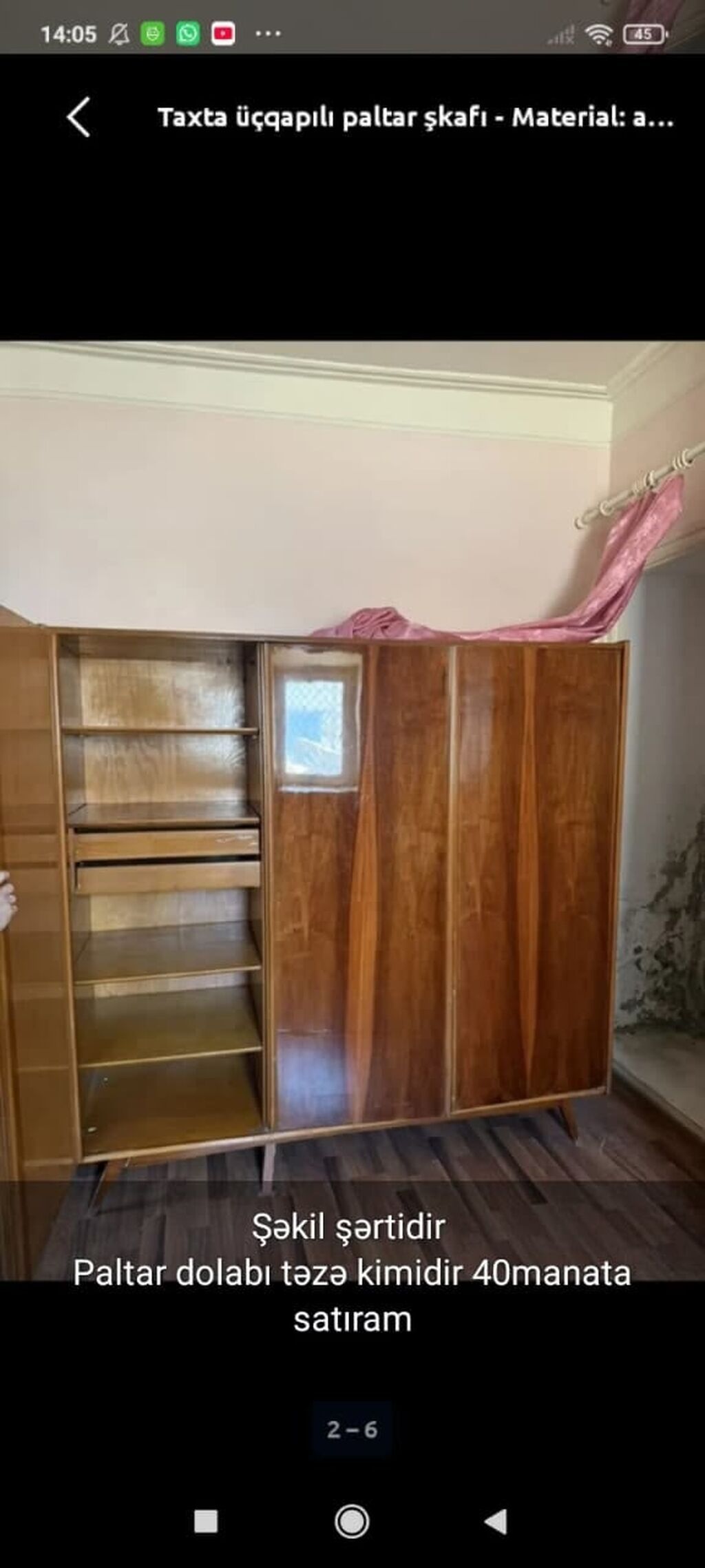 4 otaqlı, 100 kv. m, Kredit yoxdur, Orta təmir — Ev, villa, Gəncə (10)