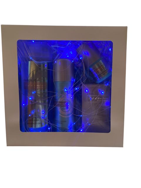 Saç və bədən üçün kosmetika dəsti Faberlic Vent d'Aventures (şampun gel 400 ml + təraş köpüyü 100 ml + dezodorant 50 ml + tualet suyu 50 ml) — Bakı
