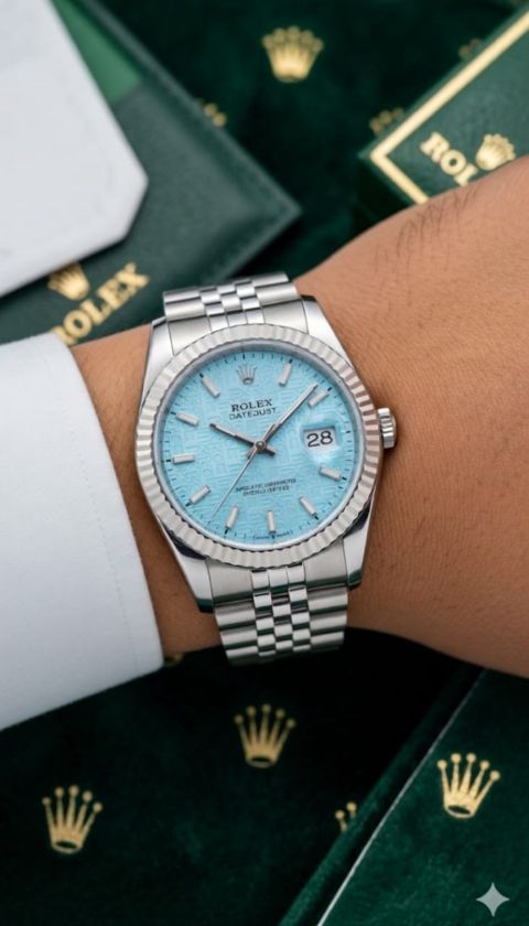 Qol saatı kişilər üçün F55M Blue/Silver — Bakı