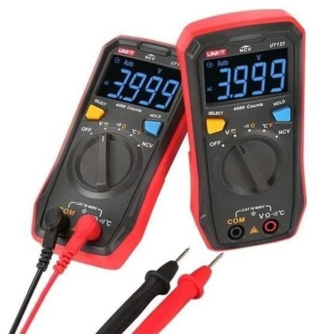 Unit UT123 Rəqəmsal LED Ekranlı Multimetr Kompakt gövdə təkəllə rahat — Ölçü alətləri, Bakı (2)