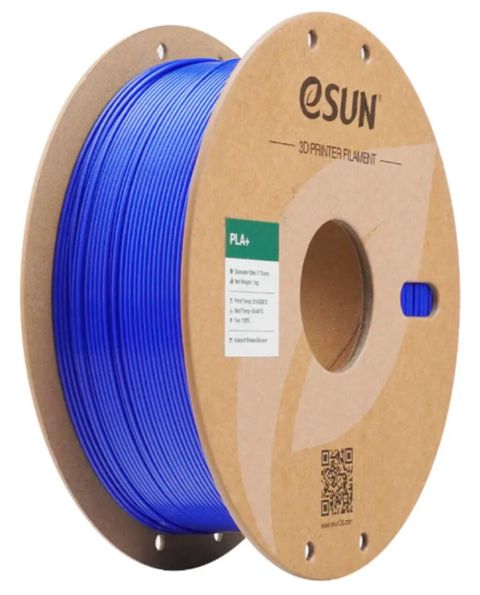 Esun PLA Plus 1.75 mm Filament – RGB Mavi, 1 kq PLA+ asan çap olunan — Bakı