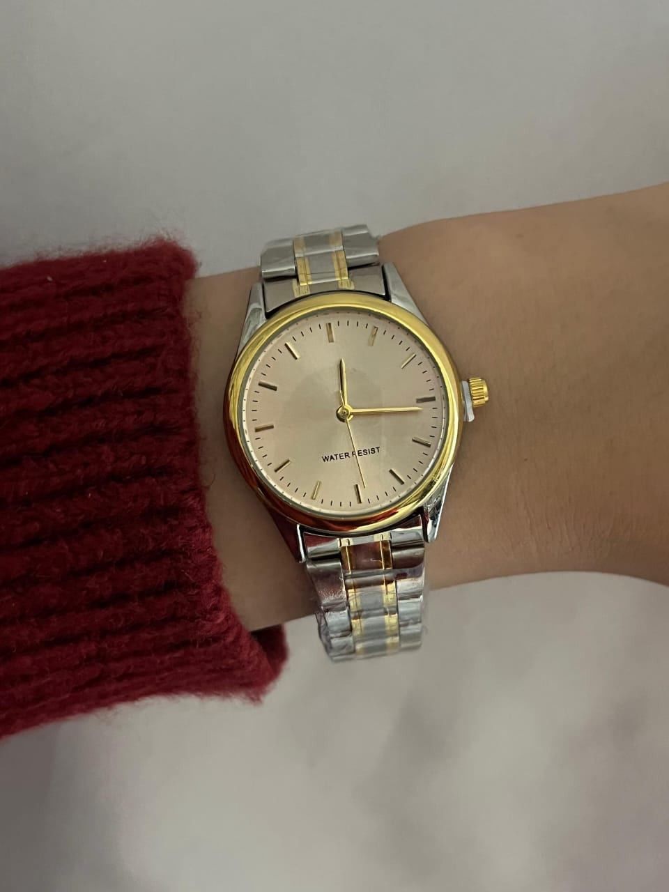 Kişi qol saatı TCS_2188 Silver/Gold/Beige — Mallar, Bakı